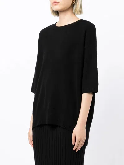 Lisa Yang "camille" Round Neck Sweater In Black