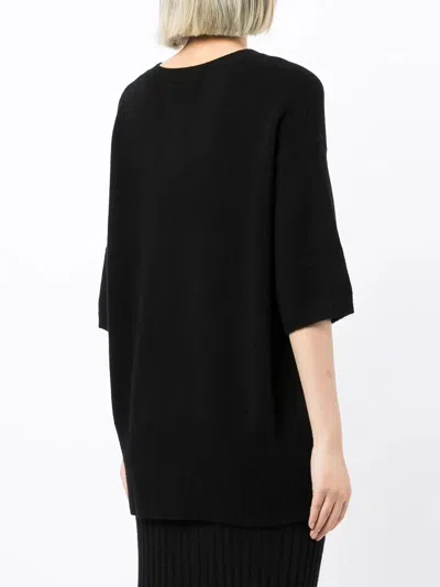 Lisa Yang "camille" Round Neck Sweater In Black