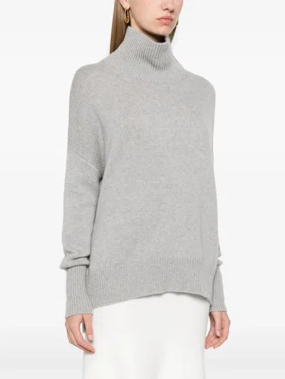 Lisa Yang "heidi" Turtleneck Sweater In Gray