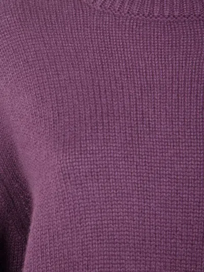 Lisa Yang "fleur" Turtleneck Sweater In Purple