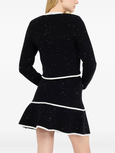 Liu •jo Liu Jo Glitter Waffle Weave In Black