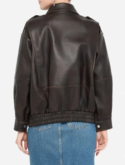 Liu •jo Liu Jo Zip Front Jumpsuit In Brown