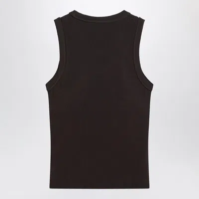 Loewe Brown Ribbed Viscoseblend Tank Top In Brown