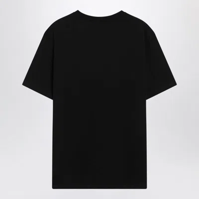 Loewe Logo-embroidered Cotton-jersey T-shirt In Black