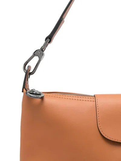 Longchamp Le Pliage Xtra Zip-fastenign Shoulder Bag In Brown