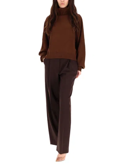 Loulou De Saison Brown Wool-cashmere Sweater In Brown