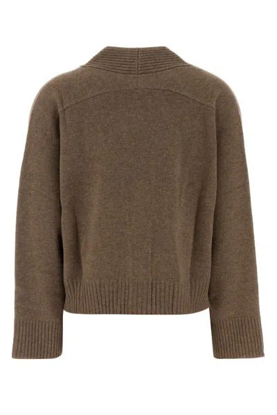 Loulou De Saison Nude Cashmere Sweater In Brown