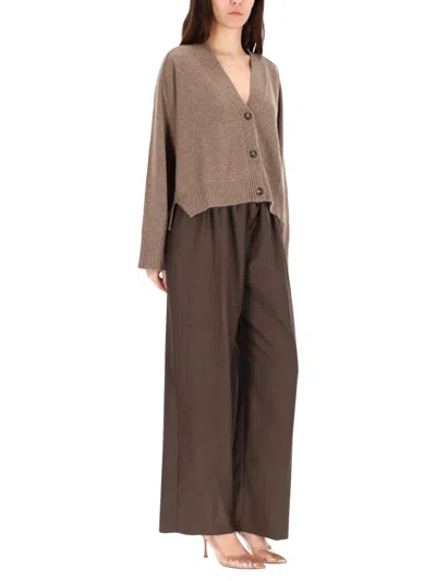 Loulou De Saison Nude Cashmere Sweater In Brown