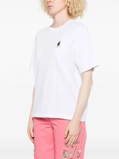Maison Kitsuné Dressed Fox Cotton T-shirt In Multi