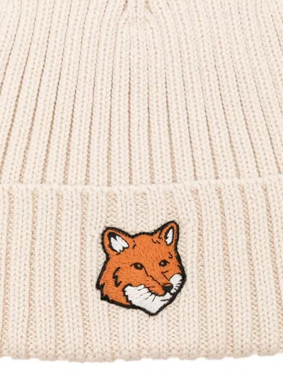 Maison Kitsuné Fox Head Cotton Beanie Accessories