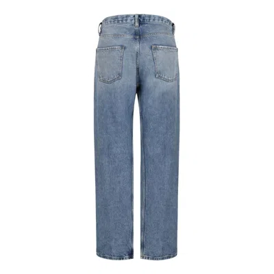 Maison Margiela Straight Leg Jeans With Contrasted Pockets Clothing In Blue