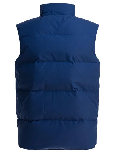 Manifattura Ceccarelli Goose Down Vest Jackets Blue In Blue