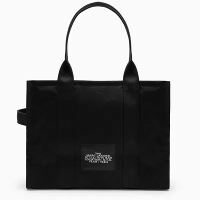 Marc Jacobs Black Canvas Large Tote Bag In Black