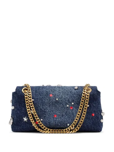 Marc Jacobs "the Dual Chain Mini Bag" Denim Mini Bag
