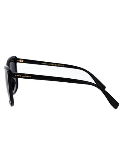 Marc Jacobs Black Acetate Sunglasses In Black