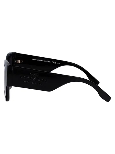 Marc Jacobs Black Acetate Sunglasses In Black