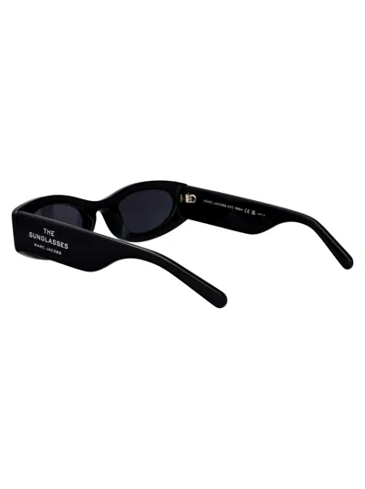 Marc Jacobs Black Acetate Sunglasses In Black