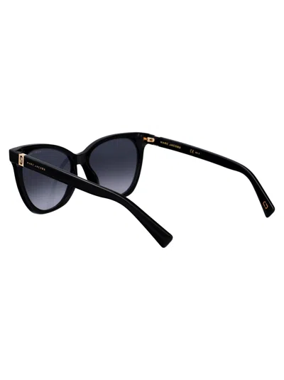 Marc Jacobs Black Acetate Sunglasses In Black