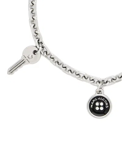 Marc Jacobs Bracciale Button Charm In Metallic
