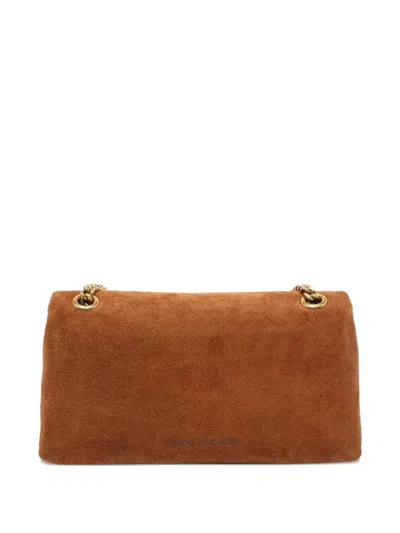 Marc Jacobs Brown Suede Leather Handbag In Brown