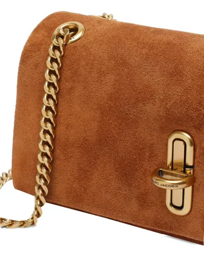 Marc Jacobs Brown Suede Leather Handbag In Brown