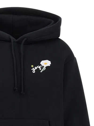 Marc Jacobs Graphic Print Hoodie Front Pocket In Black