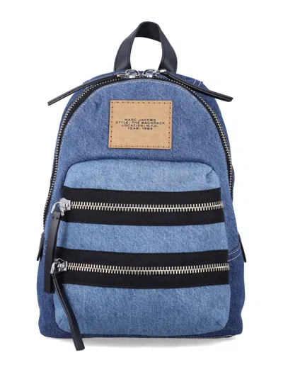 Marc Jacobs The Biker Colorblock Denim Medium Backpack