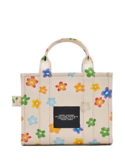 Marc Jacobs The Daisy Canvas Small Tote Bag In Neutral