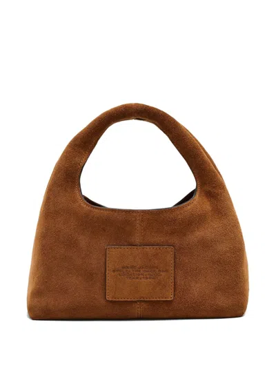 Marc Jacobs The Mini Sack Suede Leather Hobo Bag In Brown