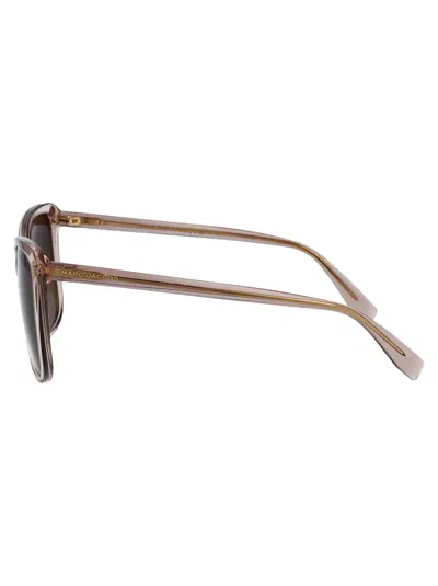 Marc Jacobs Nude Acetate Sunglasses In Brown