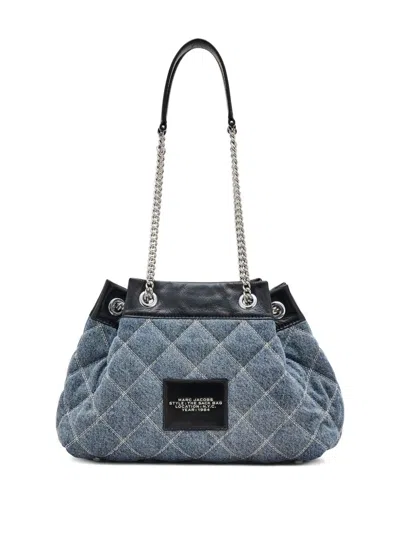 Marc Jacobs The Chain Sack Cotton Shoulder Bag In Blue