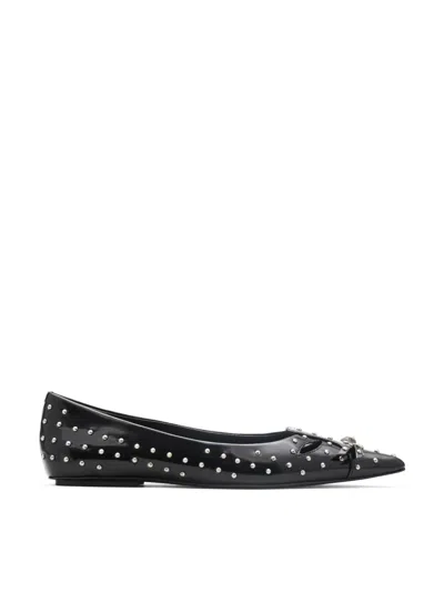 Marc Jacobs The Glam Studs Kat Ballet Flats In Black