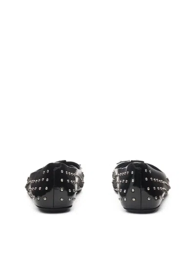 Marc Jacobs The Glam Studs Kat Ballet Flats In Black