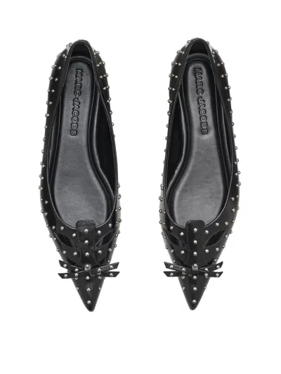 Marc Jacobs The Glam Studs Kat Ballet Flats In Black