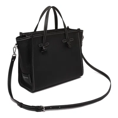 Marcella Black Leather Bag In Black