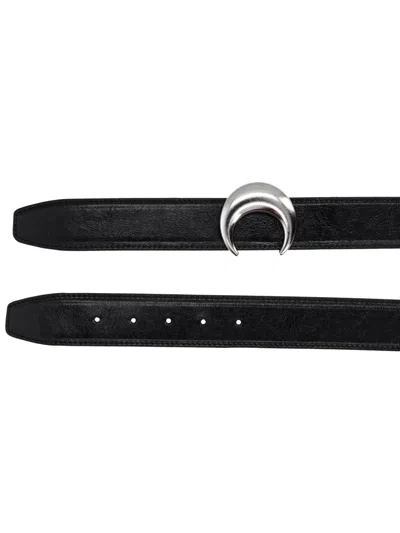 Marine Serre Black Cashmere Belt