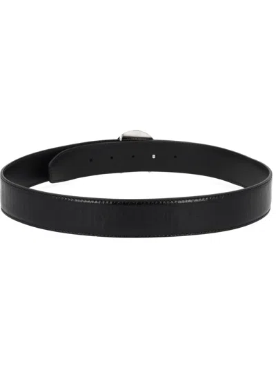 Marine Serre Black Cashmere Belt