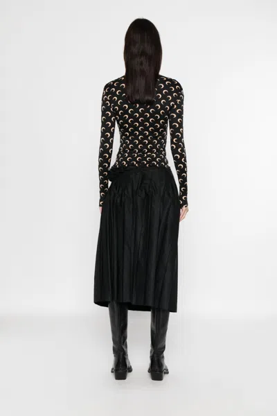 Marine Serre Beige Polyamide Elastane Top In Animal Print