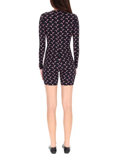 Marine Serre Crescent Print Turtleneck Long-sleeve Top In Animal Print