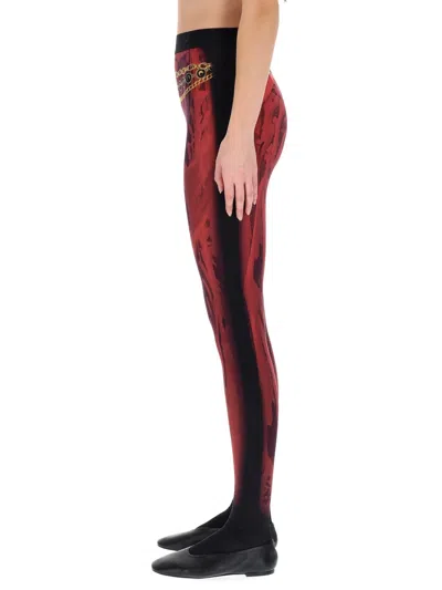 Marine Serre Red Polyamide Trousers In Red