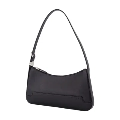 Marni Leather Shoulder Bag In Black