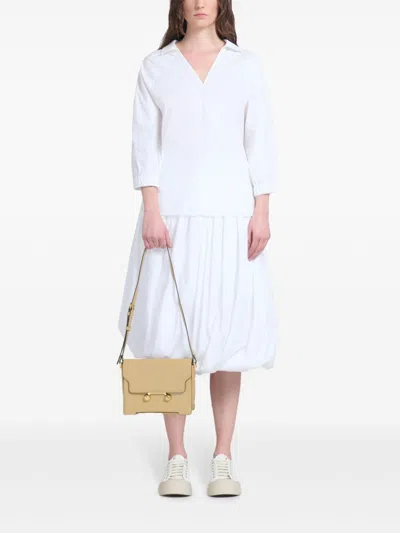 Marni Trunkaroo Medium Shoulder Bag In Brown