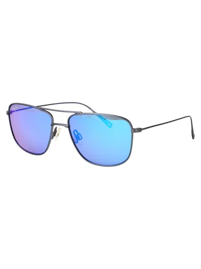 Maui Jim Mano Pilot-frame Sunglasses In Blue