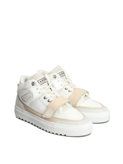 Mason Garments Firenze Mid Sneakers In White