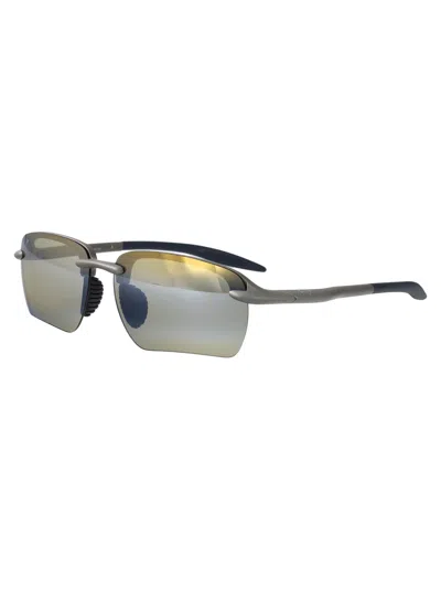 Maui Jim Metal Matte Grey Plastic Sunglasses In Gray