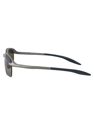 Maui Jim Metal Matte Grey Plastic Sunglasses In Gray