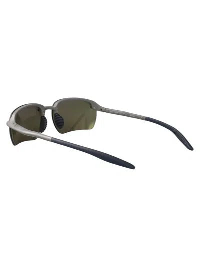 Maui Jim Metal Matte Grey Plastic Sunglasses In Gray