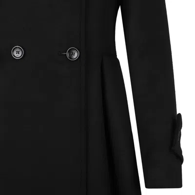 Max Mara Black Camel Coat In Black