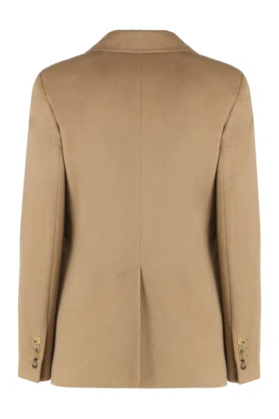 Max Mara Blazer In Camel Fabric In Neutral