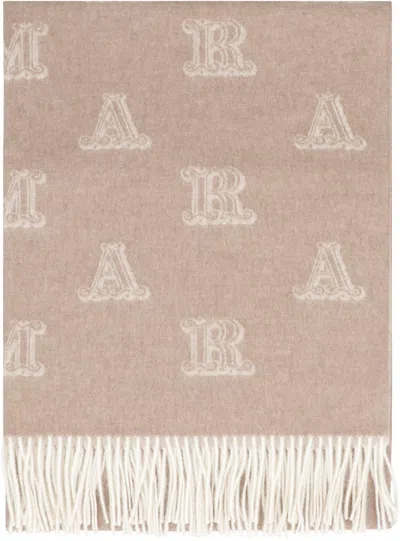 Max Mara Cashmere Jacquard Stola In Pink